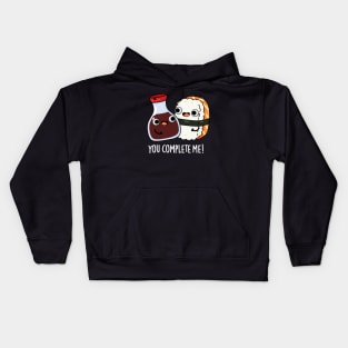 You Complete Me Cute Sushi Soy Sauce Pun Kids Hoodie